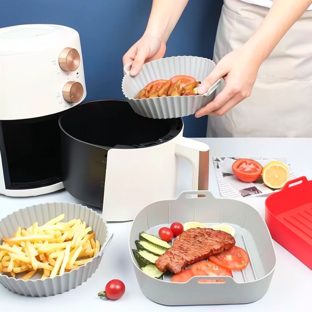 Reusable Square Silicone Liner - đánh giá và giá Air Fryer Silicone Pot Liner